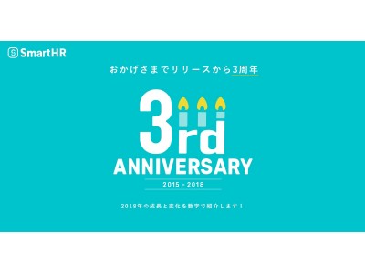 「SmartHR」が3周年。成長と変化を振り返るインフォグラフィックを公開