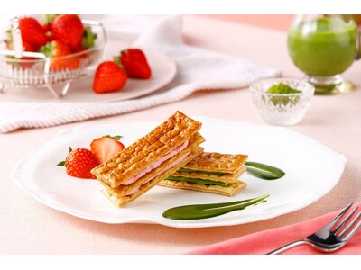 香り豊かな抹茶と甘酸っぱいいちごのミルフィユ MILLE-FEUILLE MAISON FRANCAIS...