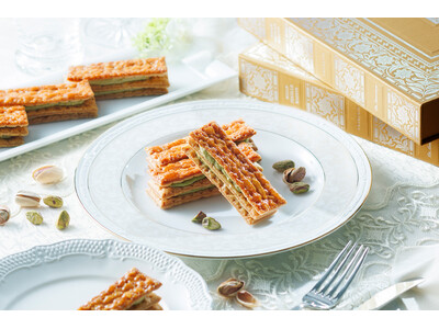 希少価値の高いピスタチオを使用した10周年記念商品。MILLE-FEUILLE MAISON FRANCAIS（ミルフィユメゾン フランセ）より「ミルフィユ メゾン セレブレーション」 を新発売！