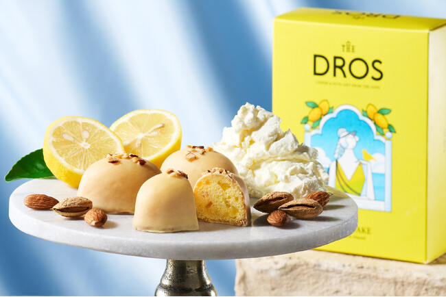 夏を彩るレモンに、チーズのコクとナッツの香りを添えて。【THE DROS(ザ・ドロス)】から期間限定で「レモンケーキ〔マスカルポーネ＆アーモンド〕」を新発売！