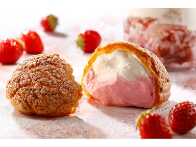 【東京ミルクチーズ工場 】よりまろやかなチーズクリームと苺クリームを合わせた『チーズパフ いちごミルク』を3月1日（日）から期間限定で発売！