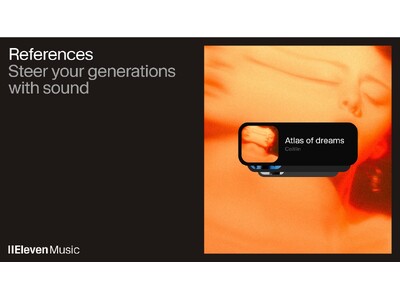イレブンラボ、自分の声で歌うオリジナル曲を生成できる『Vocals』と、参照音源で楽曲スタイルを指定できる『References』を発表