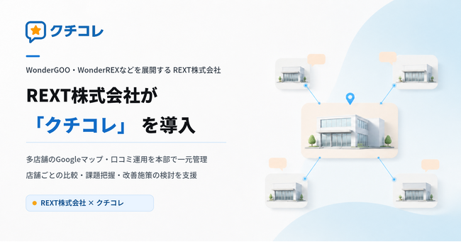 多店舗展開の飲食企業、口コミ・MEO対策を本部一元管理へ REXTが「クチコレ」導入
