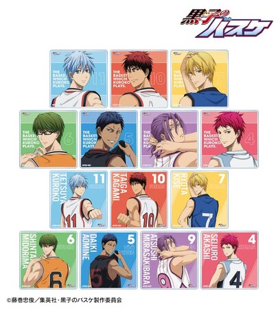 『黒子のバスケ』の描き下ろし 戦う背中ver. トレーディングアクリルコースターなどの受注を開始！！アニメ・漫画のオリジナルグッズを販売する「AMNIBUS」にて