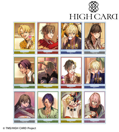 TVアニメ「HIGH CARD」のトレーディング エンディングイラスト アクリルスタンドなどの受注を開始！！アニメ・漫画のオリジナルグッズを販売する「AMNIBUS」にて