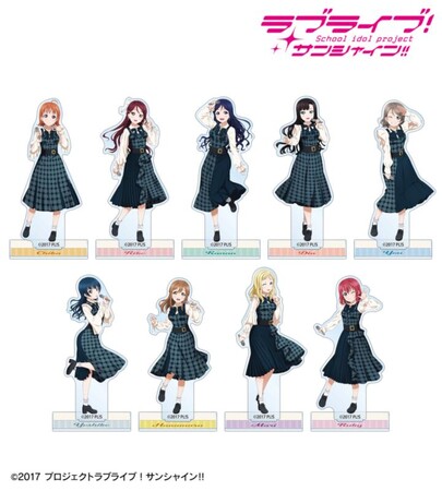 『ラブライブ！サンシャイン!!』の描き下ろし チェックワンピース衣装ver. トレーディングアクリルスタンドなどの受注を開始！！アニメ・漫画のオリジナルグッズを販売する「AMNIBUS」にて