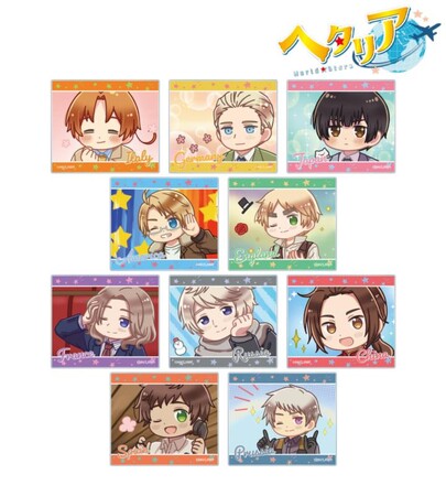 アニメ「ヘタリア World☆Stars」のトレーディング ゆるコマ アクリル
