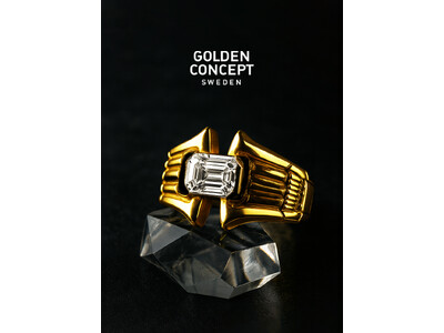 GOLDEN CONCEPT（ゴールデンコンセプト）から、1ctのエメラルドカットのダイヤモンドを使用した新作リング「LGD - Ring K10 Gold」が登場。