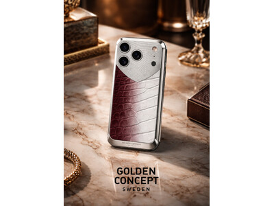 �S�[���f���R���Z�v�g����A���I���ꂽ�G�L�]�`�b�N���U�[���܂Ƃ����}���[���J���[�� iPhone�P�[�X �� Apple Watch�X�g���b�v ���V�o��B