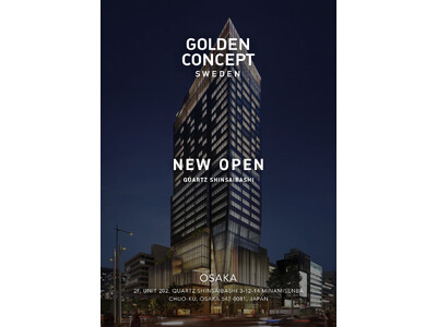 2026年4月25日 大阪・心斎橋に誕生する新たなランドマーク「クオーツ心斎橋/QUARTZ SHINSAIBASHI」に、GOLDEN CONCEPTが新店舗をオープン。
