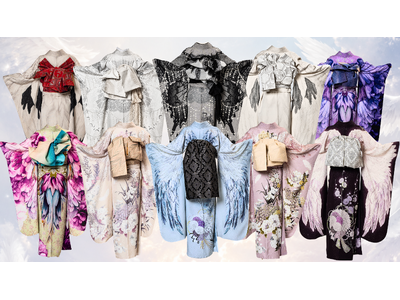 【博多リバレインモール】九州初お目見え！HYDEデザイン振袖「Blessing Wings― 祝福の翼」展示・試着会開催。「WaRLOCK」の振袖ドレスなどアパレルも販売
