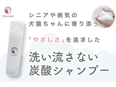 【クラファン先行販売】洗い流さない炭酸シャンプーで、シニアや病気の犬猫ちゃんにたくさんの