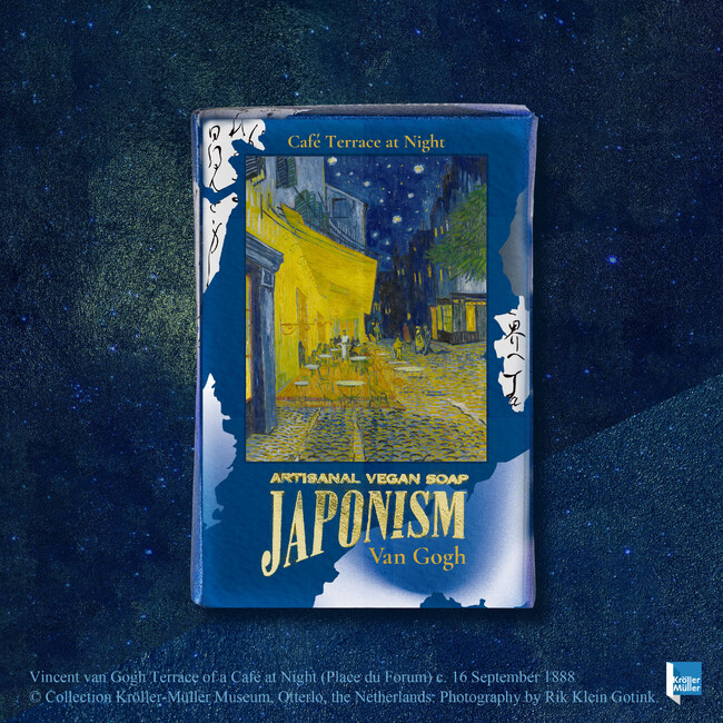 【ゴッホの“日本愛”を、和のクラフトに込めて】JAPON!SMから、『大ゴッホ展』会場限定の公式コラボ商品を発売。ゴッホの世界観を香りと色で表現した美容石鹸