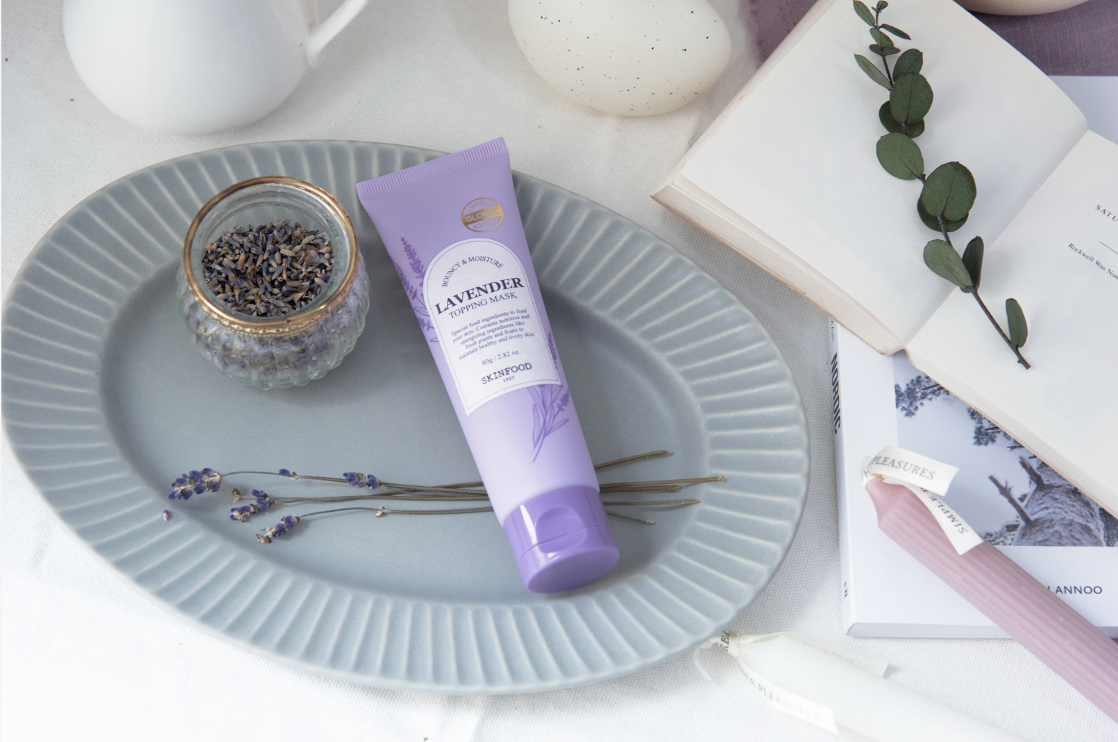 翌朝、鏡を見るのが楽しみに！清らかな香りで　熟睡したようなフレッシュ肌へSKINFOOD ラベンダー　トッピングマスク 　数量限定発売2022年10月2日(日)　日本・数量限定発売