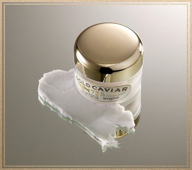 ～目覚めの肌は、昨日より美しい～　コラーゲン（※1）７２％配合　「あの頃肌」に導くエイジングケア（※2）マスク  ［SKINFOOD ゴールドキャビア　マスククリーム〕新発売