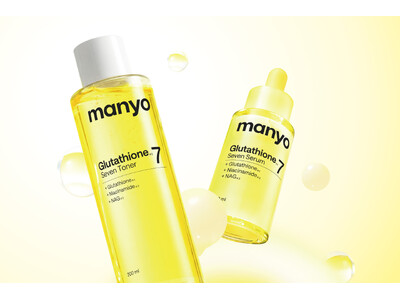 熱狂を追い風に、さらなる“白玉肌※¹ブースト”を仕掛ける。『manyo（マニョ）』、グルタチオン※²シリーズから待望の「トナー」「マスク」を発売