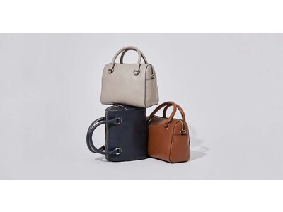 エッジカラーにこだわったボストンバッグがスタイリッシュに新登場。きれいめコーディネートに、バイカラーでアクセントを。