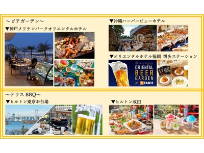 神戸・福岡・沖縄の3ホテルで地域の個性を活かしたビアガーデンを開催
