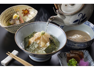 【ヒルトン成田】日本料理「松風」にて、「天然真鯛の鯛茶漬け」新登場！三種の味わいで愉しむ、寿司長渾身の夏の逸品
