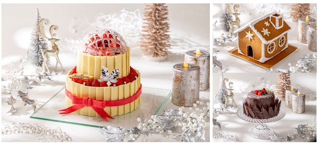 【ヒルトン成田】1日5台限定！あまおう60粒がきらめくクリスマスタワーケーキが登場