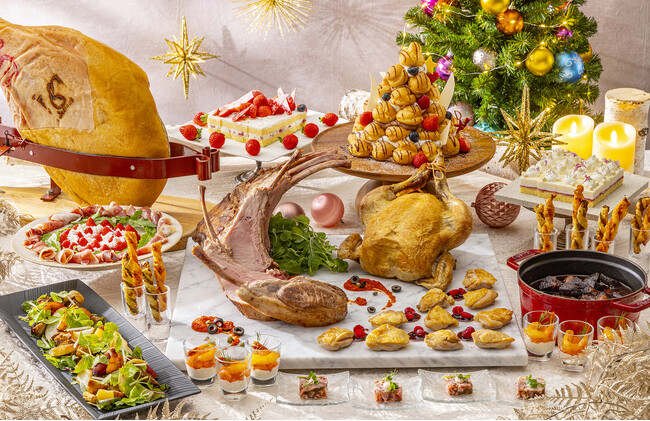 【ヒルトン東京お台場】心躍る冬を祝う　贅沢なごちそうが勢ぞろい！ 「ウィンターホリデー ビュッフェ」