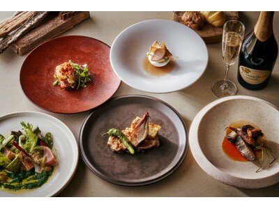 【箱根リトリートfore & villa 1/f】薪火の香りと冬の素材を楽しむ薪火料理「WOODSIDE dining」と料亭「俵石」にて冬の新メニュー