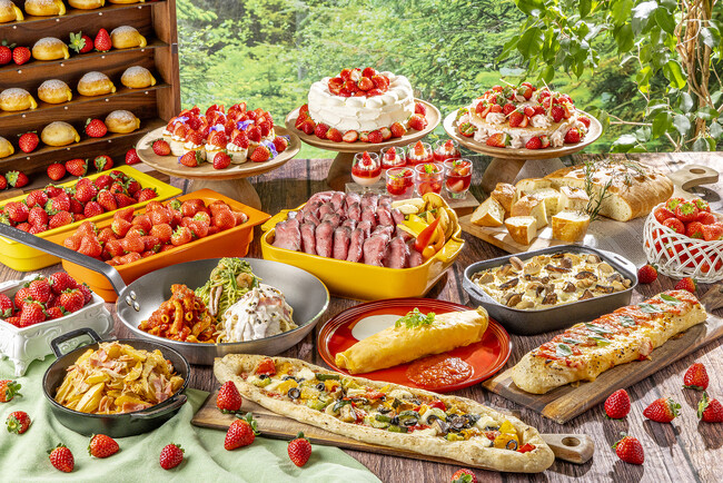 【インターナショナルガーデンホテル成田】「旬のいちごと生パスタを楽しむイタリアンビュッフェ」1月1日スタート