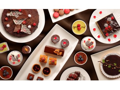 【オリエンタルホテル広島】タピオカ×オーガニックチョコレートのスペシャルデザートの他、約20種類が並ぶチョコレートブッフェ