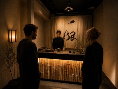 世界初、“竹のカップで飲む抹茶スタンド”が誕生　２時間で100名を超える来店　老舗卸と日本茶ブランドが共同開発した「Matcha stand IPPUKU-wabisabi- 築地店」