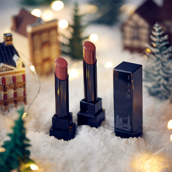 KATE「リップモンスター」にホリデーシーズン限定の熱感ニュアンスベージュ系カラーが登場!