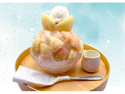 かき氷専門店『しろいくも』梅田大人気の桃が今年もスタート!6月18日(水)あら川の桃が入荷!