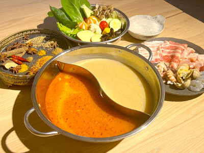 麻辣湯専門店『 菜彩麻辣湯（サイサイマーラータン）』より冬こそベストシーズン『薬膳火鍋コース』新登場！