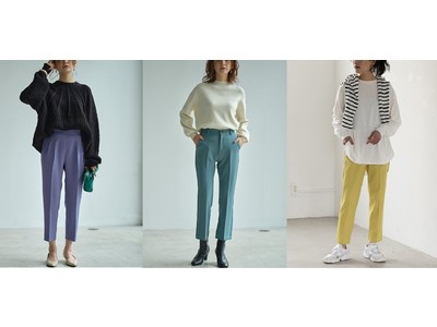 今年のトレンドをおさえた豊富なカラーを展開  GeeRA 美脚見えパンツを新発売