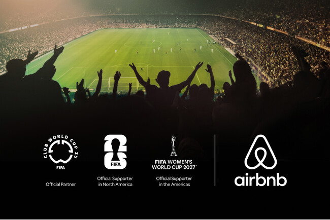 AirbnbとFIFAが複数大会にわたる大規模なパートナーシップを発表