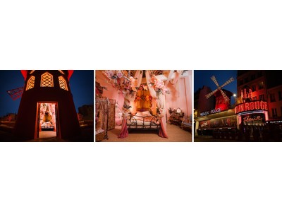 Airbnb、パリの老舗キャバレー「ムーラン・ルージュ」の赤い風車の秘密の部屋に、最大6名を「3夜限定」...