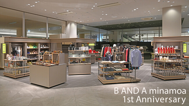 B AND A(ビーアンドエー)広島駅ビルminamoa(ミナモア)店１周年を記念して、期間限定POPUPやノベルティなど、特別な3つのイベントを開催。