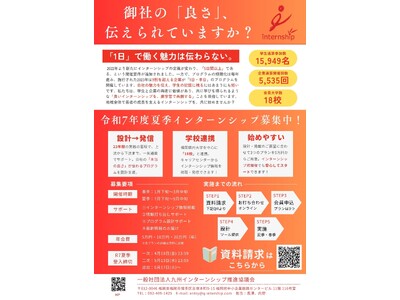 【福岡県内の大学を中心に18校が参加】2025年夏季インターンシップ開催