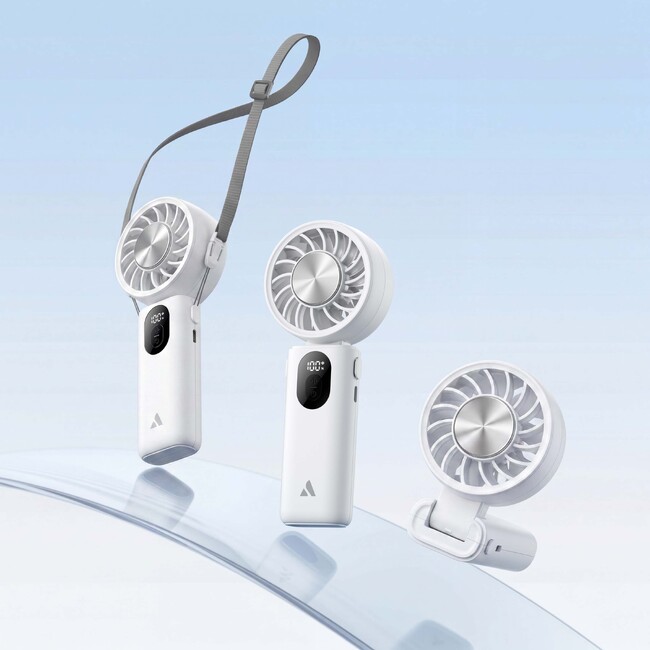 【Aecooly】冷却プレート搭載のハンディファン新発売 屋外での熱中症対策に！ まもなく発売