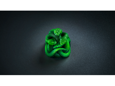 すべてのキーを、ひとつの芸術作品に――Razer、Artisan Keycap - Triple-Headed Snake Editionを発表