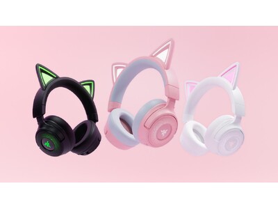 【Razer】「Kraken Kitty V3」シリーズを発表:マルチプラットフォーム対応で“にゃんこパ...