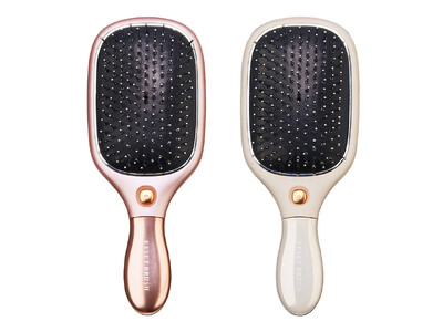 頭皮に刺激を与えて髪をサラツヤリセット！音波振動で髪への摩擦を低減するクッションタイプの『リセットブラシ』新発売！