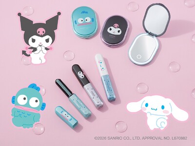 サンリオキャラクターズコラボレーション！クロミ、シナモロール、ハンギョドンの「コードレス前髪アイロン LEDミラーセット」新発売！