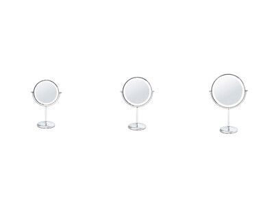 調光調色機能付き。卓上で使いやすいUSB充電式コードレスの『LED拡大鏡』3種新発売！