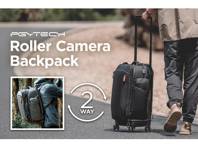 PGYTECH から2wayで使えるカメラ用トロリーバッグ「Roller Camera Backpack」が11月11日（月）に発売