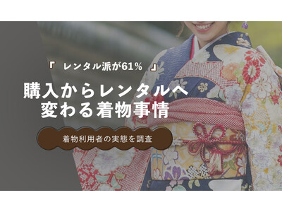 着物利用者の61％がレンタルを選択　