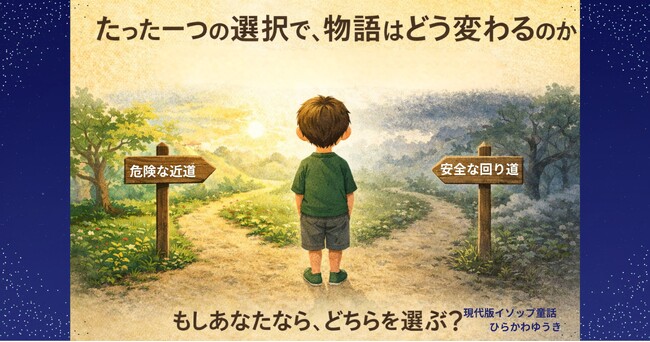 プレスリリース「たった一つの選択で、物語はどう変わるのか─ ある一編から読み解く「考えさせる童話」」のイメージ画像