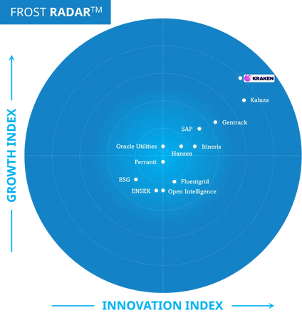 Kraken Technologies、Frost & Sullivanの「ユーティリティ業界向け顧客エンゲージメントプラットフォーム」調査で世界1位に