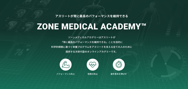 株式会社ATIPIX『Zone Medical Academy』アスリート支援のための次世代型栄養教育プログラムを正式ローンチ