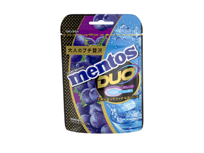 大人のプチ贅沢　2層の味になってリッチなおいしさが楽しめる「メントスDUO　グレープ＆ソーダ」を3月18...