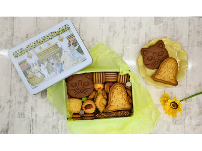 【期間限定パッケージ】猫たちの夏旅行をテーマにした日本橋三越本店×NEKO LABコラボクッキー缶 第三弾